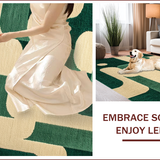 Ultra Soft Area Rug, Non Slip, Stain Resistant, Washable Area Rugs for Living Room, Bedroom, Pet-Friendly Tufted Tiger Bathroom Rug(Beige)