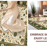 Classic Elegant Leafy Symmetrical Design(Ivory)