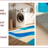 Ultra Soft Area Rug, Non Slip, Stain Resistant, Washable Area Rugs for Living Room, Bedroom, Light Blue Yoga Space Non-Shedding Decorative Rug(Blue)