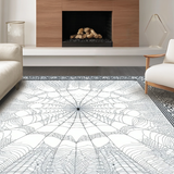Eerie Black and White Web Motif(Gray)