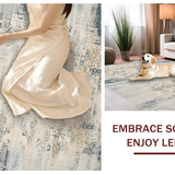 Elegant Distressed Striped Design(Beige)