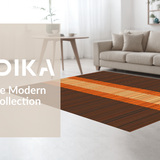 Ultra Soft Area Rug, Non Slip, Stain Resistant, Washable Area Rugs for Living Room, Bedroom, Colorful Soft Touch Design(Brown)