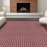 Contemporary Tiled Geometric Shape(Red)