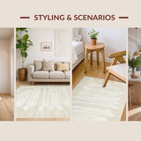 Contemporary Cream Trellis Elements(Beige)
