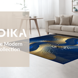 Dynamic Blue Grey Fusion Artistry(Blue)