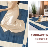 Chic Geometric Border Elegance(Blue)