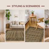 Ultra Soft Area Rug, Non Slip, Stain Resistant, Washable Area Rugs for Living Room, Bedroom, Minimalist Animal Texture Display(Beige)