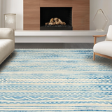 Chic Earthy Wave Scallop Style(Blue)