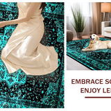 Classic Black Teal Geometric Fusion(Blue)