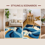 Bright Summer Nautical Style Mat(Blue)