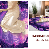 Whimsical Butterfly Garden Scene(Purple)
