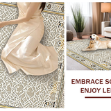 Contemporary Artful Medallion Design(Gray)