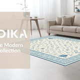 Ultra Soft Area Rug, Non Slip, Stain Resistant, Washable Area Rugs for Living Room, Bedroom, Serene Beach Vibes Decorative Piece(Blue)