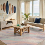 Pastel Distressed Swirl Area Rug