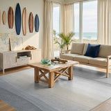 Grey Abstract Horizon Area Rug