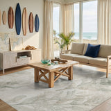 Neutral Coastal Seaweed Washable Area Rug