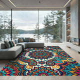 Vibrant Paisley Mandala Floral Radiance Rug
