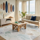 Neutral Pebble Washable Area Rug