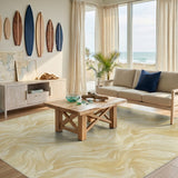 Swirl Beige Abstract Swirl Area Rug