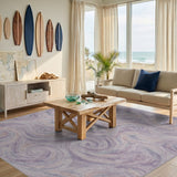 Purple Swirl Abstract No. 10 Area Rug