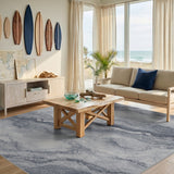 Grey Marble Swirl Area Rug