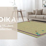 Ultra Soft Area Rug, Non Slip, Stain Resistant, Washable Area Rugs for Living Room, Bedroom, Chic Multi-Toned Spot Motif(Beige)