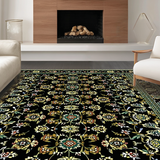 Vibrant Botanical Ogee Style(Black)