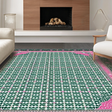 Cozy Vintage Geometric Composition(Green)