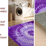 Ultra Soft Area Rug, Non Slip, Stain Resistant, Washable Area Rugs for Living Room, Bedroom, Fuzzy Rustic Watercolor Touch(Purple)
