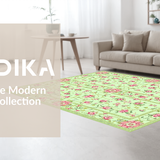Ultra Soft Area Rug, Non Slip, Stain Resistant, Washable Area Rugs for Living Room, Bedroom, Whimsical Nature-Inspired Aesthetics(Ivory)