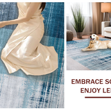 Chic Modern Swirling Visual Elements(Blue)
