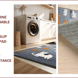 Ultra Soft Area Rug, Non Slip, Stain Resistant, Washable Area Rugs for Living Room, Bedroom, Playful Cartoonish Animal Pattern(Gray)