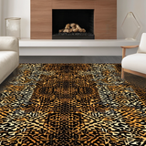 Ultra Soft Area Rug, Non Slip, Stain Resistant, Washable Area Rugs for Living Room, Bedroom, Artistic Cheetah Print Visual Appeal(Brown)