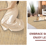 Ultra Soft Area Rug, Non Slip, Stain Resistant, Washable Area Rugs for Living Room, Bedroom, Elegant Western-Style Print(Beige)