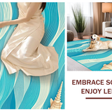 Stylish Abstract Seaside Elements(Blue)