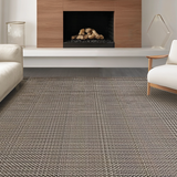 Ultra Soft Area Rug, Non Slip, Stain Resistant, Washable Area Rugs for Living Room, Bedroom, Elegant Scripted Family Welcome(Brown)