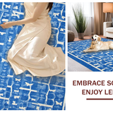 Ultra Soft Area Rug, Non Slip, Stain Resistant, Washable Area Rugs for Living Room, Bedroom, Stylish Kids Bathroom Rug With Playful Bow And Aesthetic Appeal(Blue)