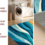 Contemporary Swirling Aquatic Design(Blue)