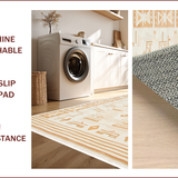 Ultra Soft Area Rug, Non Slip, Stain Resistant, Washable Area Rugs for Living Room, Bedroom, Soft Geometric Bath Mat for Minimalist Bathrooms(Red)