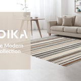 Ultra Soft Area Rug, Non Slip, Stain Resistant, Washable Area Rugs for Living Room, Bedroom, Artful Modern Earthy Composition(Gray)
