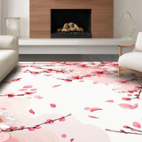Ultra Soft Area Rug, Non Slip, Stain Resistant, Washable Area Rugs for Living Room, Bedroom, Tranquil Blossom Petal Harmony(Pink)