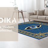 Chic Minimalist Linear Artwork(Blue)