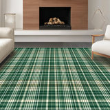 Sophisticated Beige Plaid Visual Appeal(Green)