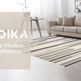 Artful Earthy Abstract Stripes(Beige)