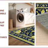 Vintage Floral Medallion Style(Blue)