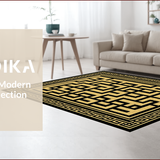Luxurious Geometric Black and Gold(Gold)