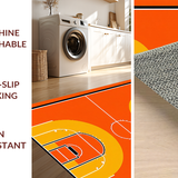 Ultra Soft Area Rug, Non Slip, Stain Resistant, Washable Area Rugs for Living Room, Bedroom, Chic Game Day Statement Piece(Orange)
