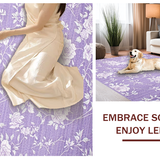 Ultra Soft Area Rug, Non Slip, Stain Resistant, Washable Area Rugs for Living Room, Bedroom, Trendy Soft Textured Pastel Vibe(Purple)