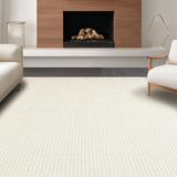 Ultra Soft Area Rug, Non Slip, Stain Resistant, Washable Area Rugs for Living Room, Bedroom, Timeless Tactile Patterned Luxury(Beige)