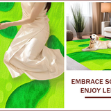 Ultra Soft Area Rug, Non Slip, Stain Resistant, Washable Area Rugs for Living Room, Bedroom, Playful Pet-Friendly Nursery Rug in Warm Colors(Green)